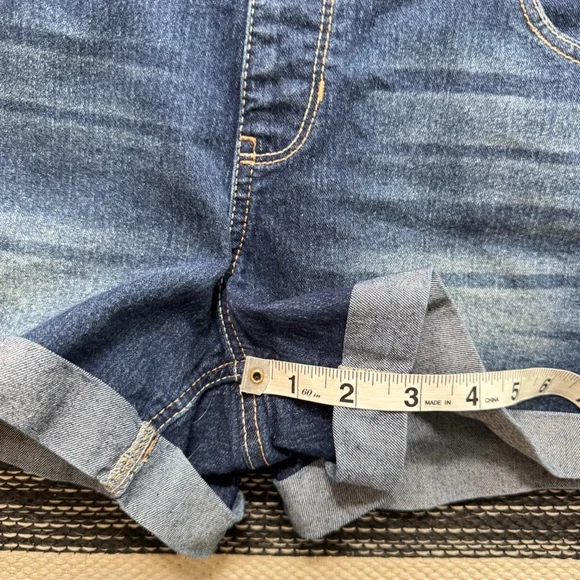 No Boundaries Overalls Womens Blue Denim Short‎ Jumpsuit Size L(11-13) - Picture 7 of 10